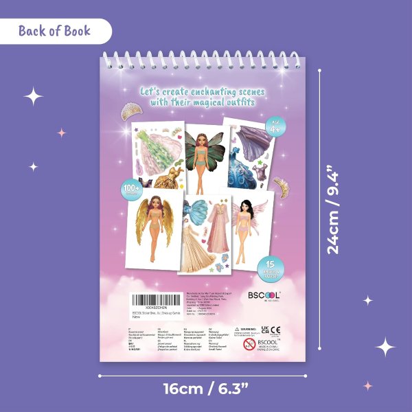BSCOOL 贴纸换装天使与仙女手工书