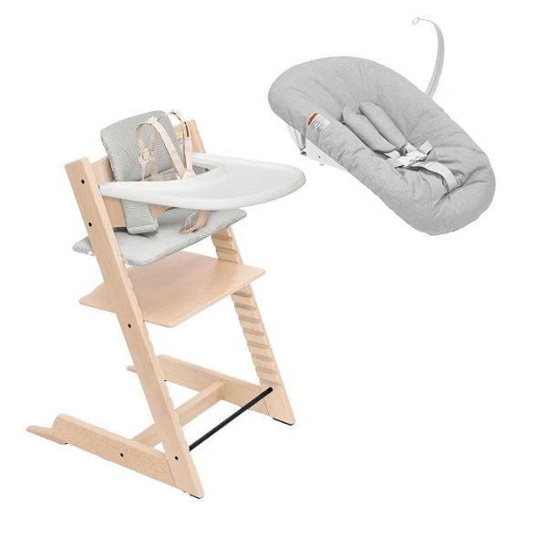 Tripp Trapp High Chair with Tray and Cushion