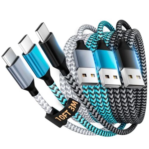 MPATIBY USB转Type-C快充线 10英尺 3条装