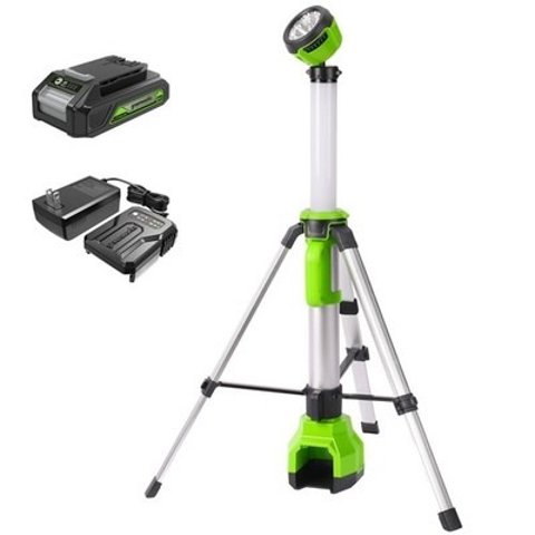  24V Work Light with Tripod Stand Max 2200LM with 2Ah Battery and 2A Charger