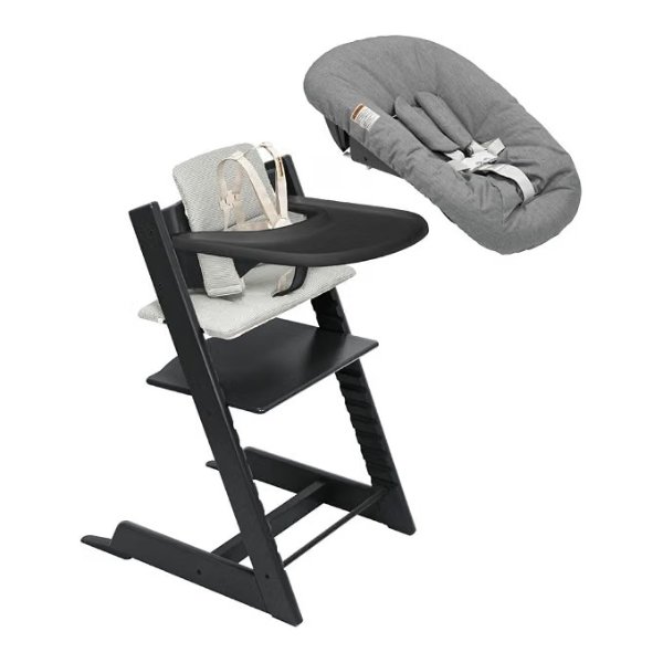 Tripp Trapp High Chair with Tray and Cushion