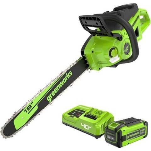  40V 18-Inch Cordless Chainsaw with 8Ah Battery and Charger
