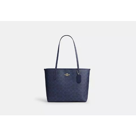 Medium City Tote Bag Signature Canvas