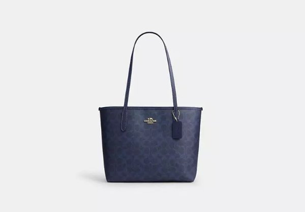Medium City Tote Bag Signature Canvas