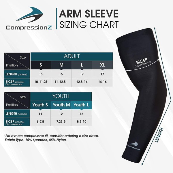 CompressionZ 防晒压缩护臂套3.2折热卖 UPF50+
