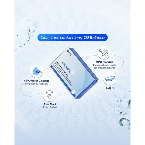 olensO2 Balance 1Month Toric (For Astigmatism)
