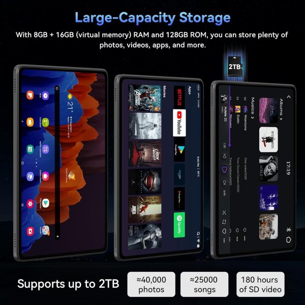 TABWEE 11寸平板 Gemini AI 3.5 24GB+128GB 带键盘