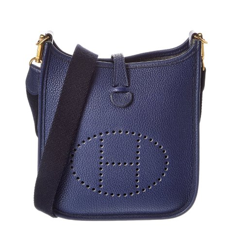 Pre-owned Evelyne TPM Clemence Leather Golden Shoulder Bag