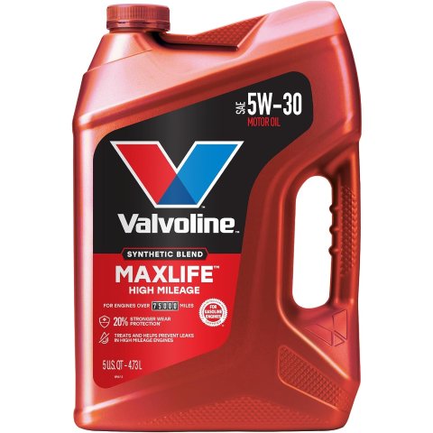 MaxLife High Mileage 5W30 Synthetic Blend Motor Oil 5 Quart