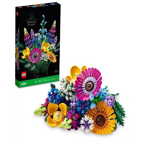Icons 10313 Wildflower Bouquet Floral Building Set