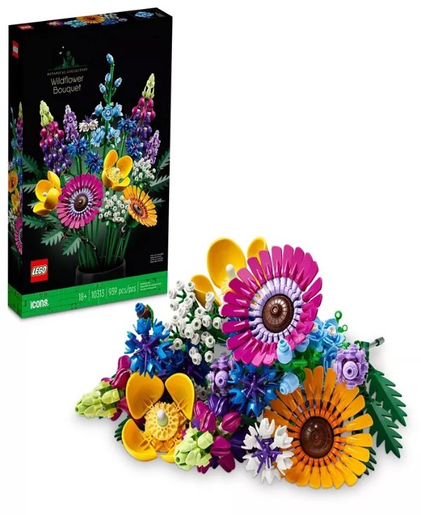 Icons 10313 Wildflower Bouquet Floral Building Set