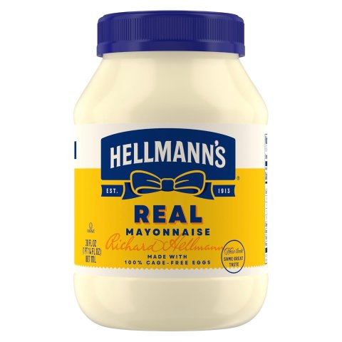 Hellmann s 经典顺滑浓郁蛋黄酱 30oz 无麸质 1瓶