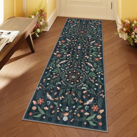 Lahome Washable 2x6 Non-Slip Boho Runner Rug for Entryway, Hallway, Bedroom, Kitchen