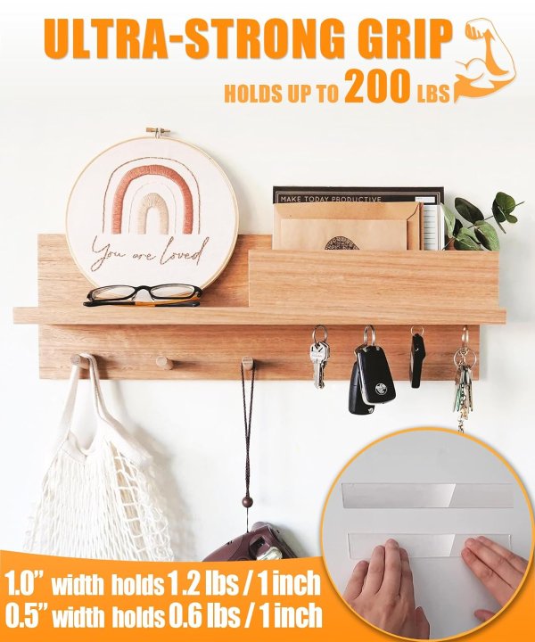 Affixar Double Sided Nano Mounting Tape 240" Extra Strong Waterproof Removable Heavy Duty