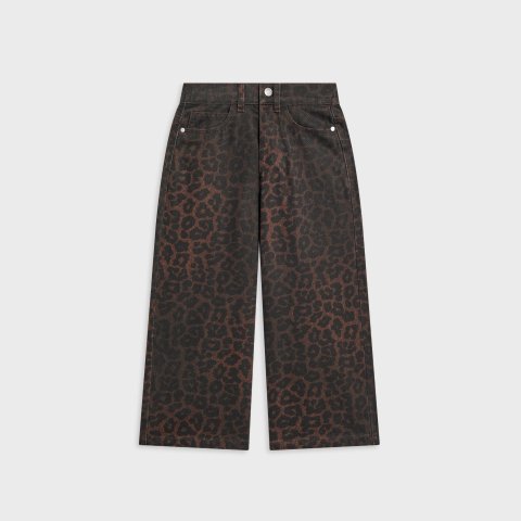 KITHKids Leopard Heston Wide Leg Jean
