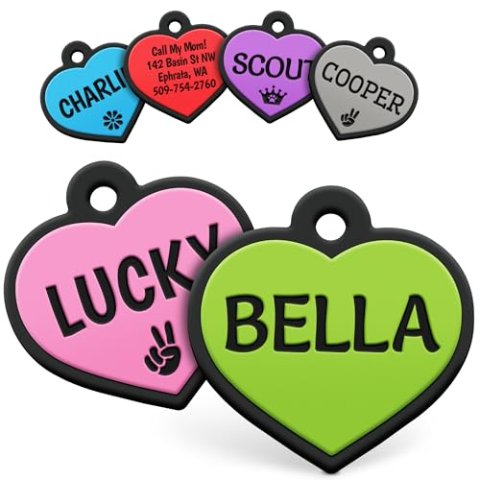 GoTags Silicone Personalized Engraved Silent Pet Tag