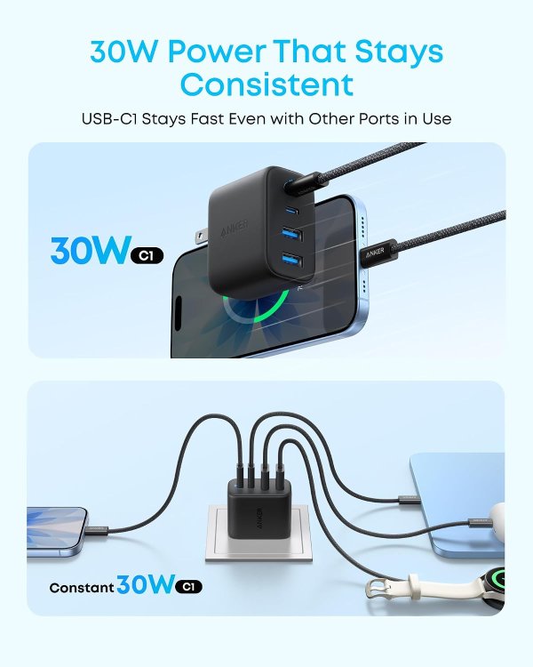 Anker Zolo 50W USB-C 快充充电器