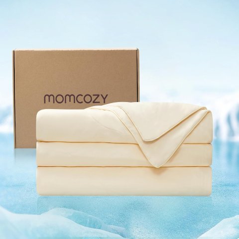 Momcozy CoolMurm Cooling Comforter Full/Queen 90"x90" Breathable Blanket for Hot Sleepers