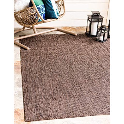 Unique Loom Indoor Outdoor Flatweave Rug 7'1" x 10' Rectangle