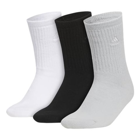 adidas 女士舒适棉袜 3双