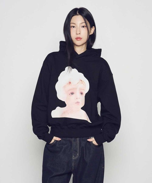 acmé de la vie 婴儿脸泡泡连帽卫衣