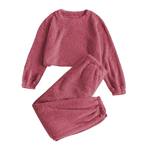 ZAFUL 女士长袖绒毛休闲家居服套装