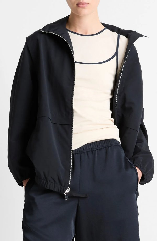 Vince Nylon Track Jacket for Women