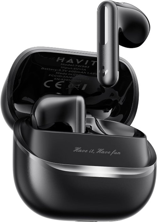 havit Space T1 无线耳机 混合降噪 40.5小时 蓝牙6.0 IP54