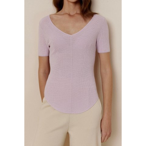 Easy Knit V领T恤