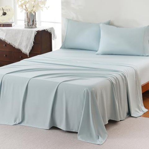 ChicView Queen Sheet Set 4-Piece Hotel Luxury Soft Microfiber Anti-Pilling Deep Pocket Easy Care
