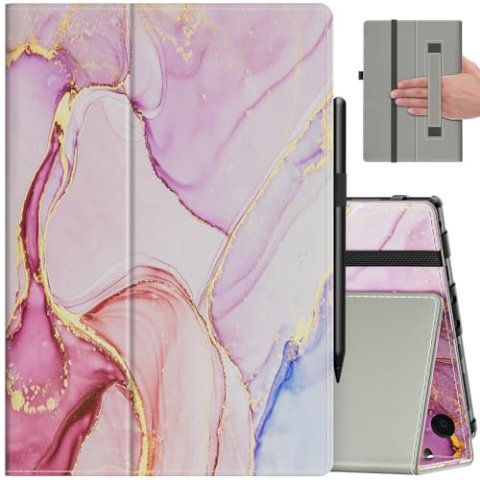 VORI Slim Stand Folio Case for Fire HD 10 13th/11th Gen with Auto Wake/Sleep & Hand Strap