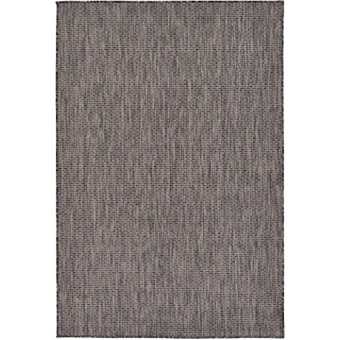Unique Loom Indoor Outdoor Flatweave Area Rug 4'1" x 6'1" Rectangle