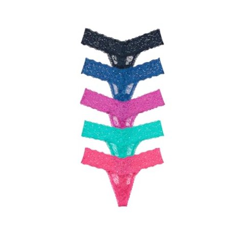 Victoria's Secret 女士蕾丝丁字裤 XS 多件装 水钻装饰